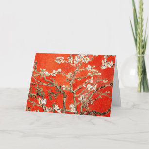 Red Almond Blossom Vincent Van Gogh Kaart