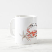 Red Aloha Crab Koffiemok (Voorkant links)