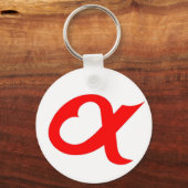 Red alpheart sleutelhanger (Voorkant)