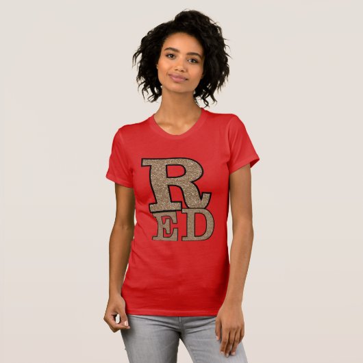 Red Alternative Apparel T-Shirt Dress voor vrouwen (Voorkant volledig)
