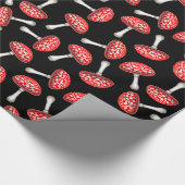 Red Amanita Fly Agaric Mushroom Wrapping Paper Cadeaupapier (Hoek)