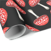Red Amanita Fly Agaric Mushroom Wrapping Paper Cadeaupapier (Rol Hoek)