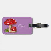 Red Amanita Mushrooms Thunder_Cove Bagagelabel (Achterkant horizontaal)