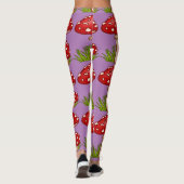 Red Amanita Mushrooms Thunder_Cove Leggings (Achterkant)
