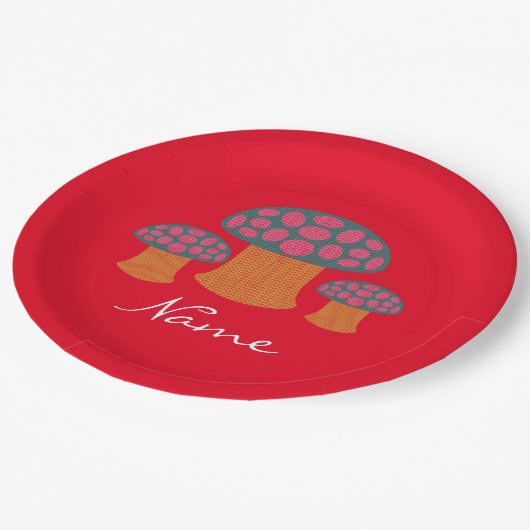 Red Amanita Mushrooms Thunder_Cove   Papieren Bordje (Gekanteld)