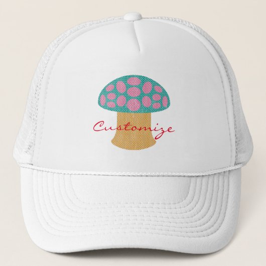 Red Amanita Mushrooms Thunder_Cove Trucker Pet (Voorkant)
