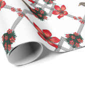 Red Amapola Bird Tropical Inpakpapier (Rol Hoek)