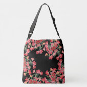 Red Amarylis Flowers Floral Shoulder Canvas tas (Achterkant)