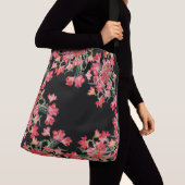 Red Amarylis Flowers Floral Shoulder Canvas tas (Dichtbij)