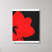 Red Amaryllis Canvas Afdruk (Voorkant)