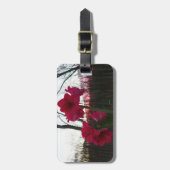 Red Amaryllis en Winter Sunrise Bagagelabel (Voorkant verticaal)