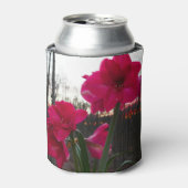 Red Amaryllis en Winter Sunrise Blikjeskoeler (Blikje Voorkant)