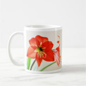 Red Amaryllis Flower Koffiemok (Links)