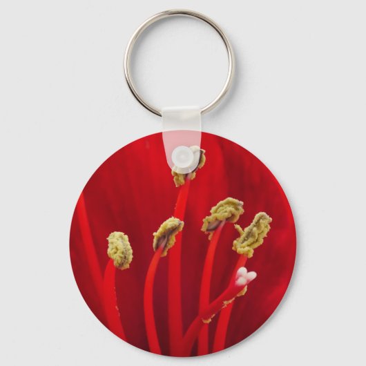 Red Amaryllis Sleutelhanger (Voorkant)