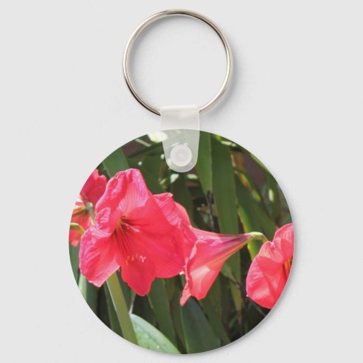 Red Amaryllis Sleutelhanger (Voorkant)