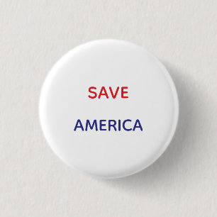 RED AMERICA KLEINE RONDE KNOPPEN BUTTON 3,2 CM