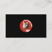 Red America Wereldbol, Jouw naam Hier, Visitekaartje (Achterkant)