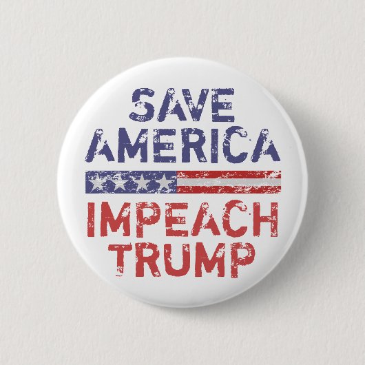 Red Amerika, beschuldig Trump Ronde Button 5,7 Cm (Voorkant)