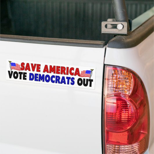 Red Amerika Bumpersticker (Op Truck)