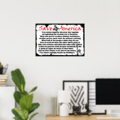 Red Amerika! Poster (Thuiskantoor)