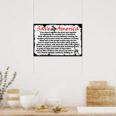 Red Amerika! Poster (Keuken)