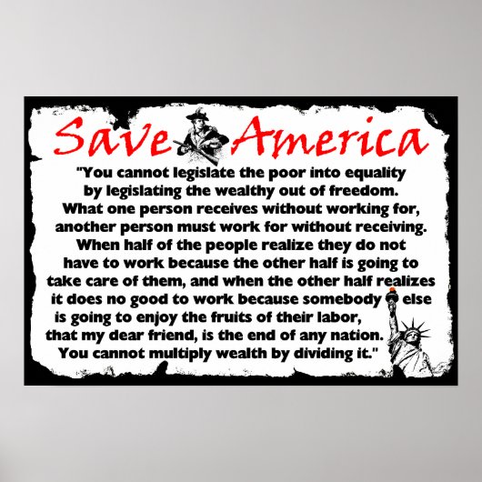 Red Amerika! Poster (Voorkant)