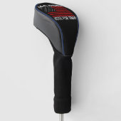 Red Amerika stem op Trump Golfheadcover (Schuin)