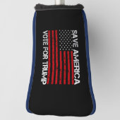 Red Amerika stem op Trump Golfheadcover (Draai 90)