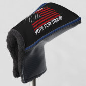 Red Amerika stem op Trump Golfheadcover (3/4 voorkant)
