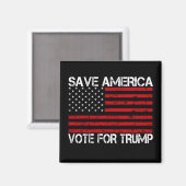 Red Amerika stem op Trump Magneet (Voorkant / Achterkant)