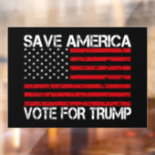 Red Amerika stem op Trump Raamsticker (Vel 2)