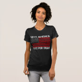 Red Amerika stem op Trump T-shirt (Voorkant volledig)