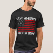 Red Amerika stem op Trump T-shirt (Voorkant)