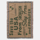 Red Amerika van het socialisme: blijf vrij en prof Deken (Voorkant Verticaal)