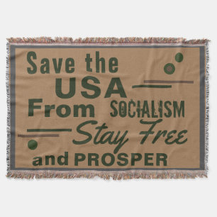 Red Amerika van het socialisme: blijf vrij en prof Deken