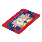 Red Amerika's Wild Horses Flexi Magnet Magneet (Linkerzijde)