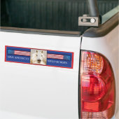 Red Amerika's Wilde Paarden Bumpersticker 2 (Op Truck)