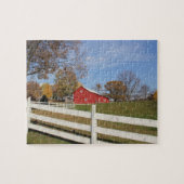 Red Amish Barn Puzzle Legpuzzel (Horizontaal)