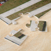 Red Amish Barn Puzzle Legpuzzel (Zijkant)