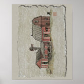 Red Amish Barn & Windmill Poster (Voorkant)