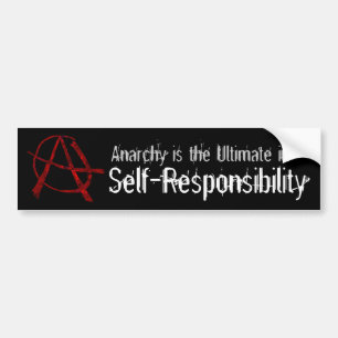 Red Anarchy Bumpersticker