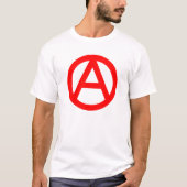 RED Anarchy symbol T-Shirt (Voorkant)