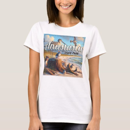 Red Anastasia State Park-vrouwen T-shirt (Voorkant)