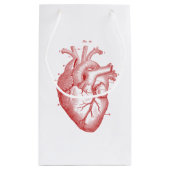 Red Anatomical Heart Small Gift Bag Klein Cadeauzakje (Achterkant)