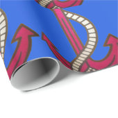 Red Anchor Art Print Cadeaupapier (Rol Hoek)