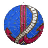 Red Anchor Art Print Dartbord (Voorkant)