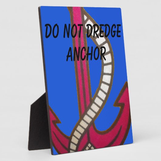 Red Anchor Art Print Fotoplaat (Zijkant)