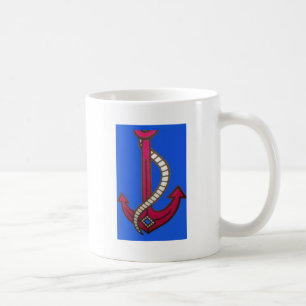 Red Anchor Art Print Koffiemok