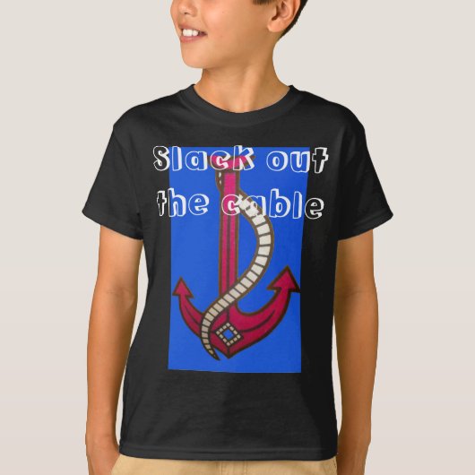 Red Anchor Art Print T-shirt (Voorkant)