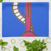 Red Anchor Art Print Theedoek (Gevouwen)